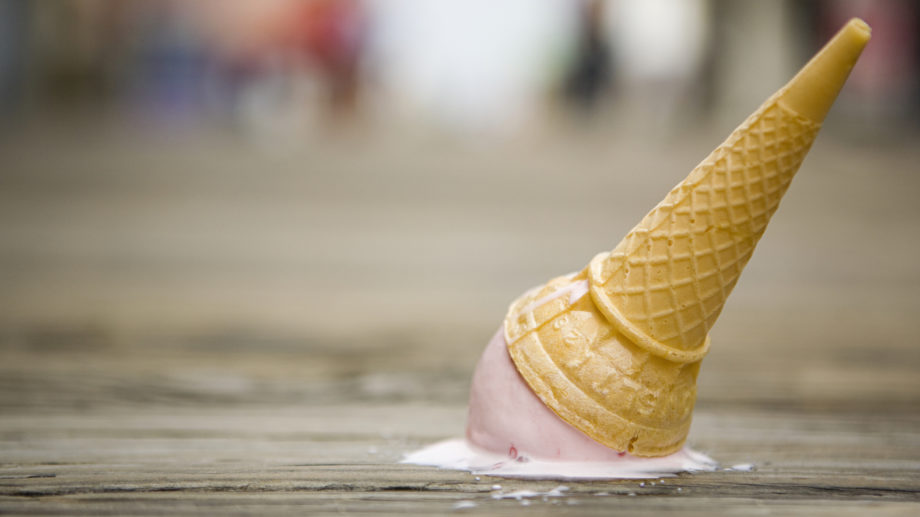 Dropped ice cream Dropped ice cream