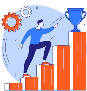 staying motivated cartoon image