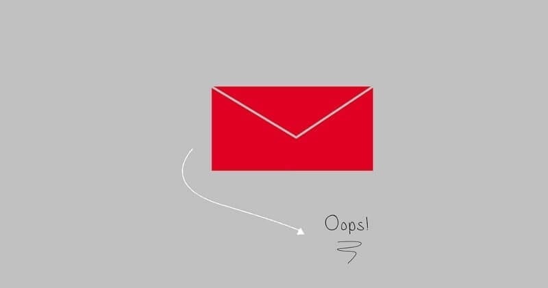 Pink letter with "Oops!" written
