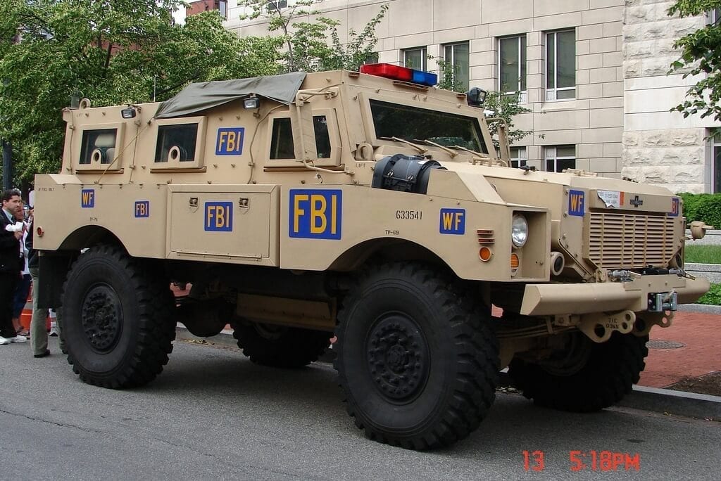 Photo of FBI tank