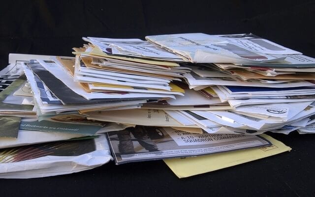 Photo of a pile of paperwork