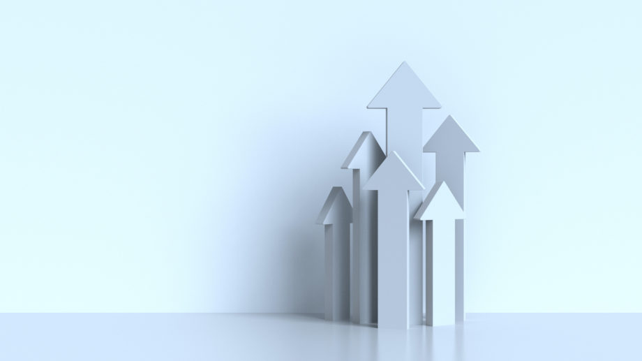 Column chart showing relative levels of DMARC implementation among various industries