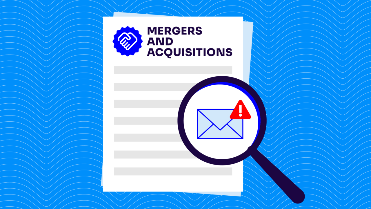 Email authentication risks of mergers and acquisitions