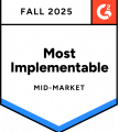 g2 fall 2025 most implementable mid market